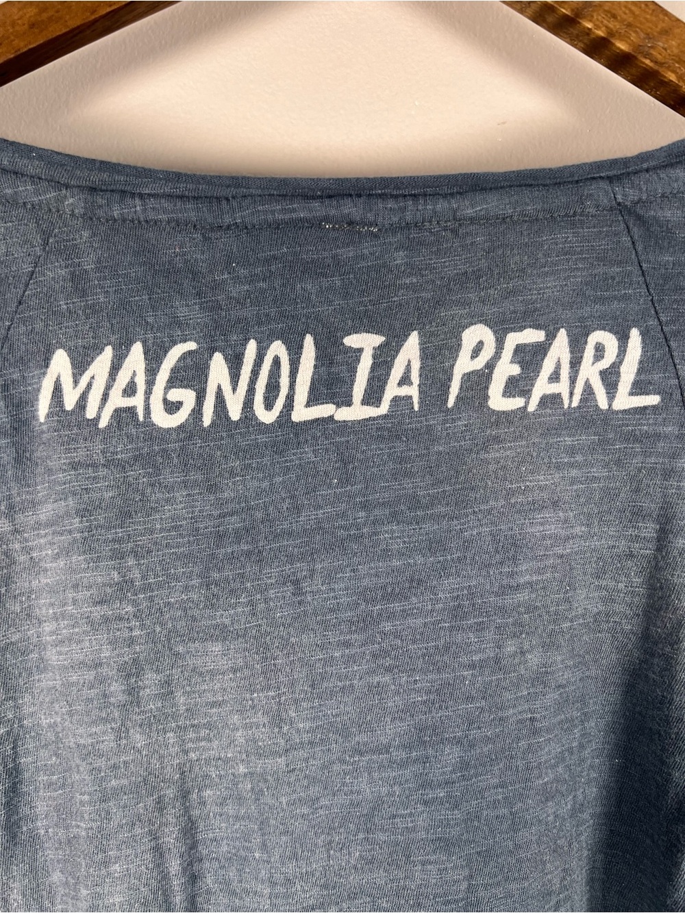 Magnolia Pearl Jett Tee Ozzy Blue Gray Oversized Tunic One Size Boho Artsy - Picture 4 of 9